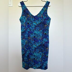 Vintage 90s mini dress, floral, size 8